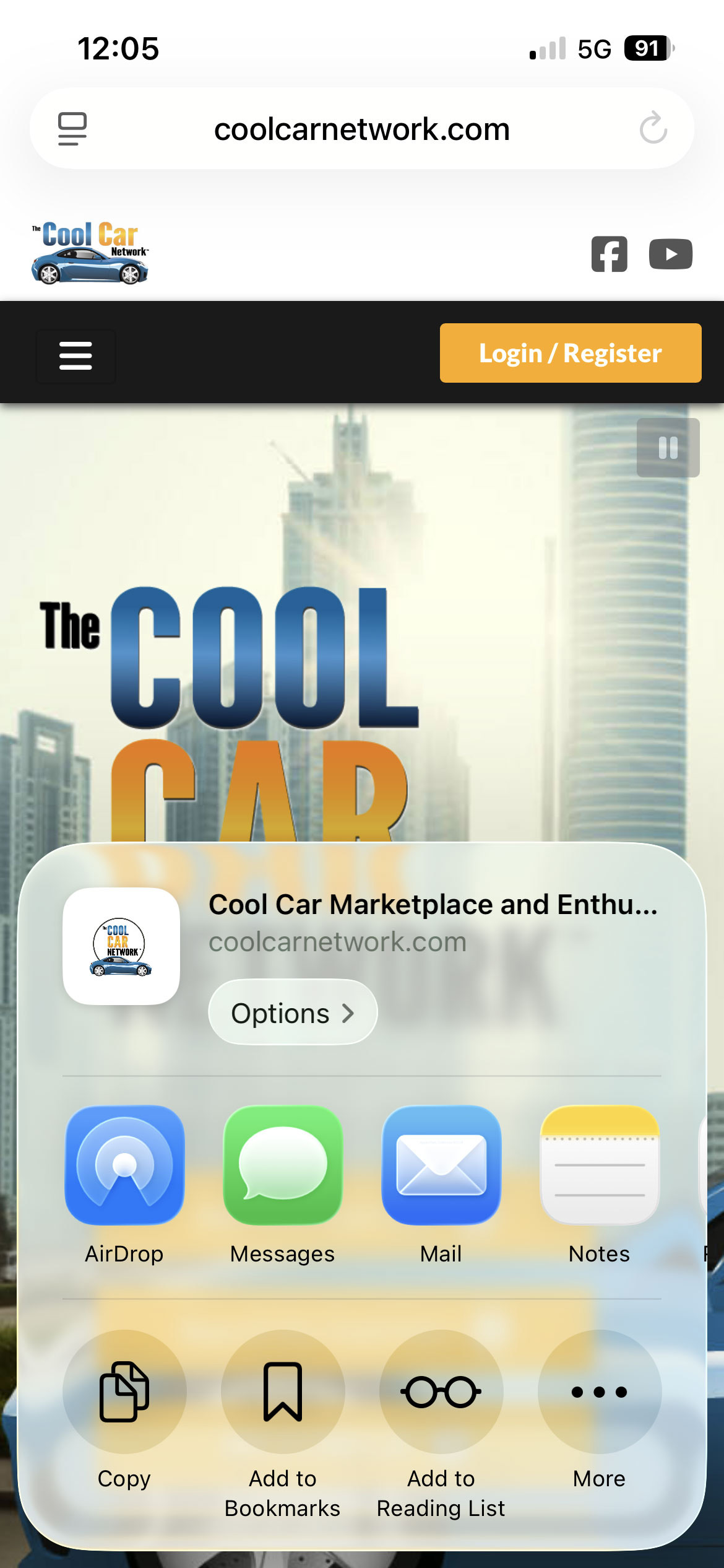Add to iOS home screen